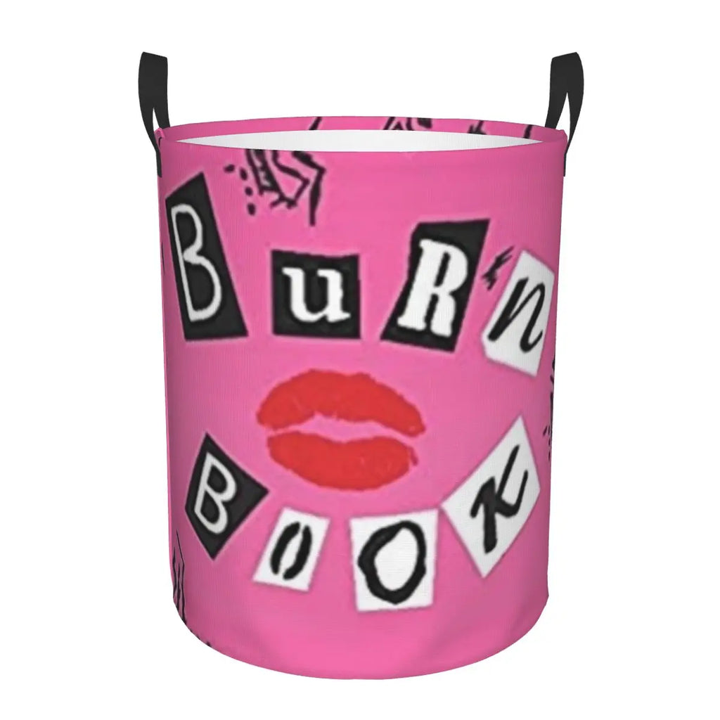 Burn Book Mean Girls Foldable Laundry Baskets Dirty Clothes Home Organizer Large Waterproof Hamper For Home Kids