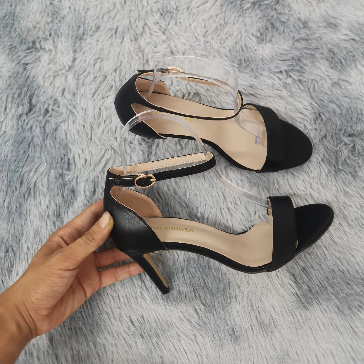 Open Toe Ankle Strap High Heel Sandals