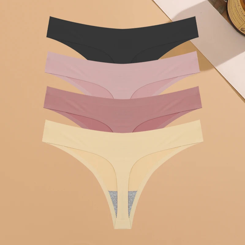 Ice Silk Thong Set (4-Pack)