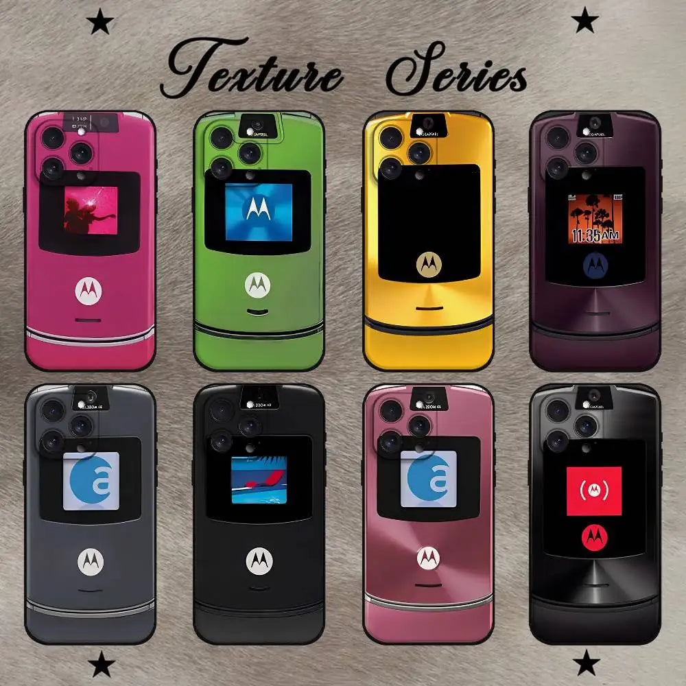 M-MotorolaS Razr Pink Phone Case For IPhone 17 16 15 14 13 12 11 PRO MAX PLUS Mini TPU Soft To Skin-friendly Case
