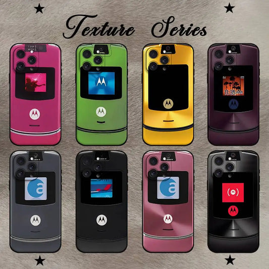 M-MotorolaS Razr Pink Phone Case For IPhone 17 16 15 14 13 12 11 PRO MAX PLUS Mini TPU Soft To Skin-friendly Case