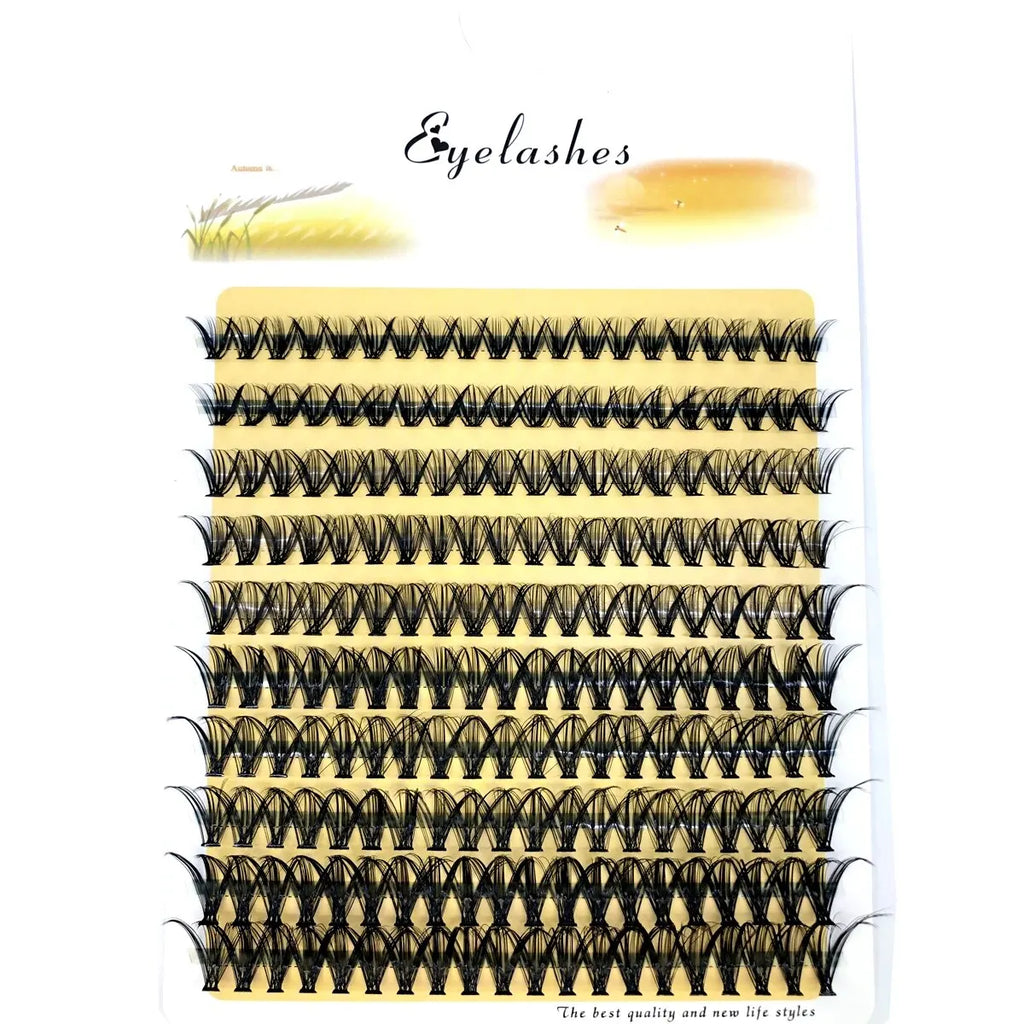 200 Clusters 10D 20D 30D 40D 60D 80D Mixed Tray Individual Lashes 3D Russia Premade Volume Lashes Soft Natural Lashes Mink Lash