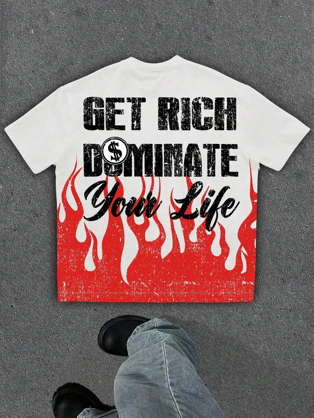 The new men's T-shirt for the summer of 2025 features a casual fashionable soft and breathable 3D angel pattern print