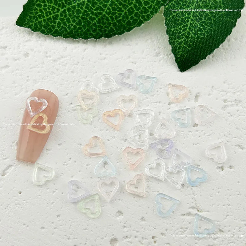 Cartoon 26-letter Nail Charms Ice-transparent fine-flash ABC Letter Nail Art Accessories 3D Cute Resin Wearable Nail Decorations