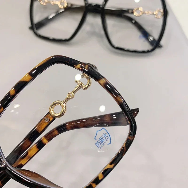 Myopia Glasses for Women and Men New Oversized Square Eyeglasses 0 To -4.0 Очки для близорукости