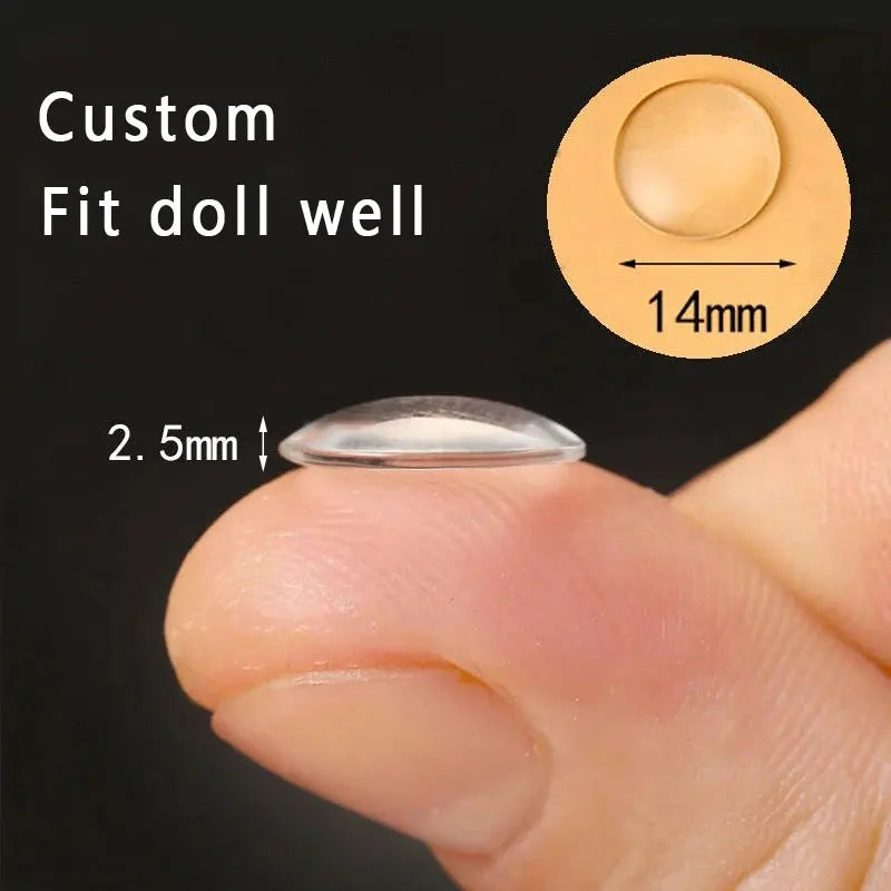 5 Pairs/lot 14mm Eyes Chips Suitable for Bly the Doll Super Thin Pupil Glass Cabochons DIY Accessories Bulk Items