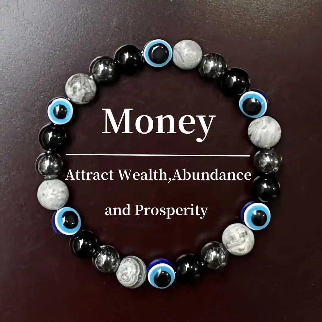 Stone Beads Bracelet Amethyst Tiger Eye Crystal Quartz Agate Gem Beads Bangles Women Reiki Healling Jewelry Gift Mens Bracelet