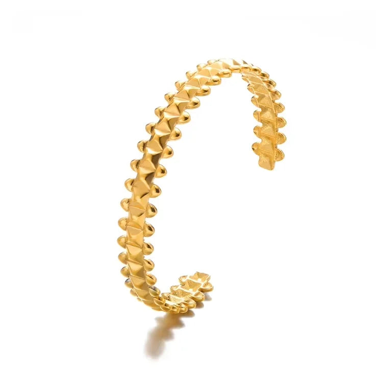 Stainless Steel Ankh Cross Bracelet For Women Men Gold Color Cross Cuff Bangles Vintage Egyptian Religion Jewelry Gifts