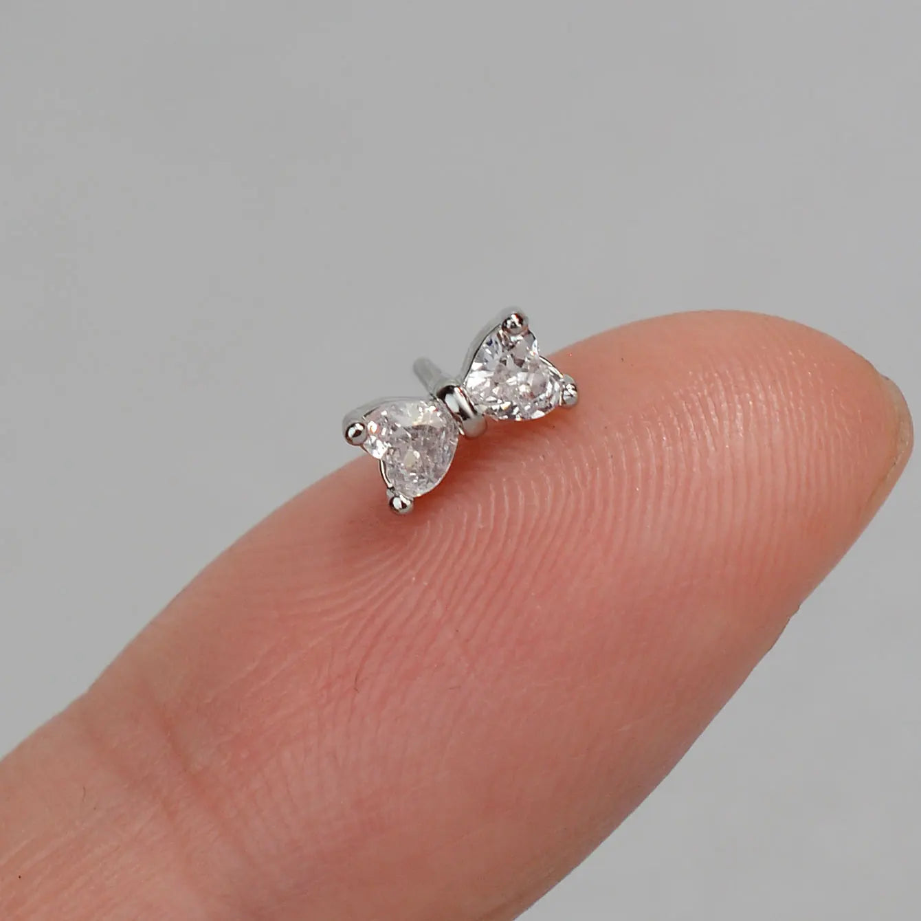 1PC Stainless Steel CZ Nose Ring L Shape Nose Studs Spider Snake Bow Flower Leaf Nostril Nose Piercing Body Jewelry  For Women