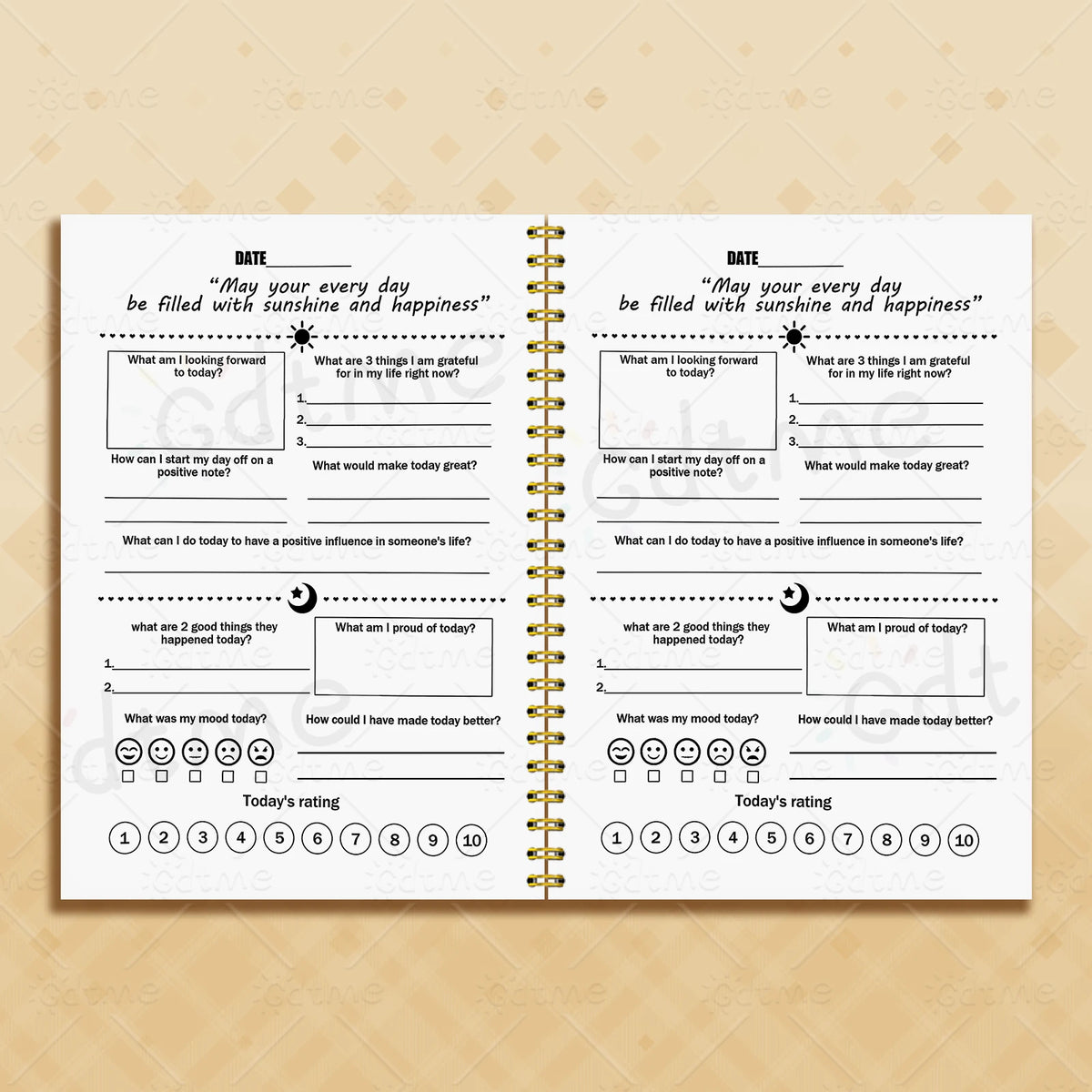 EMOTIONAL JOURNAL --Adult Mental Health Planner,Wellness Workbook,Therapy Worksheet,Anxiety Management,Self Care Tracker