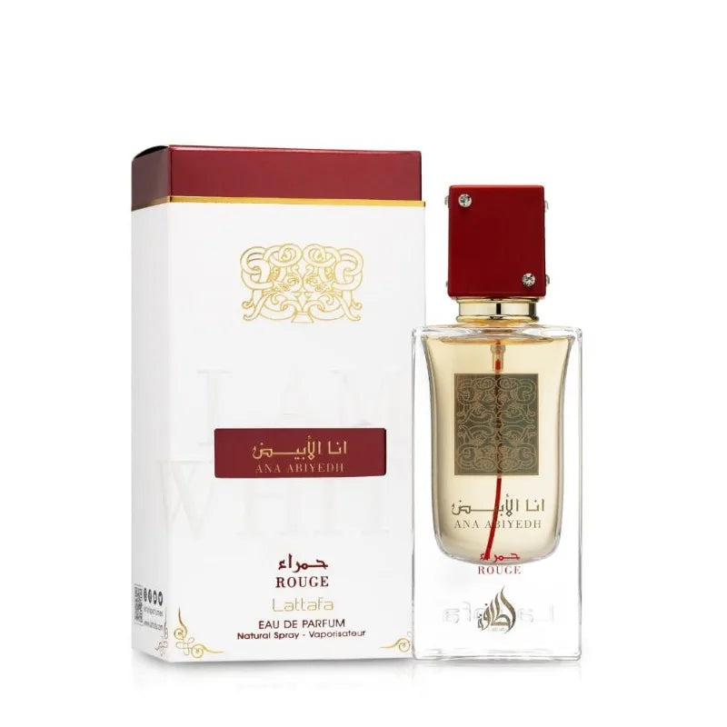 Lattafa Ana Abiyedh Eau de Parfum Spray Unisex 60ml Original Arab Perfumes Lasting Wood Spicy Floral Pheromones Perfume Cologne