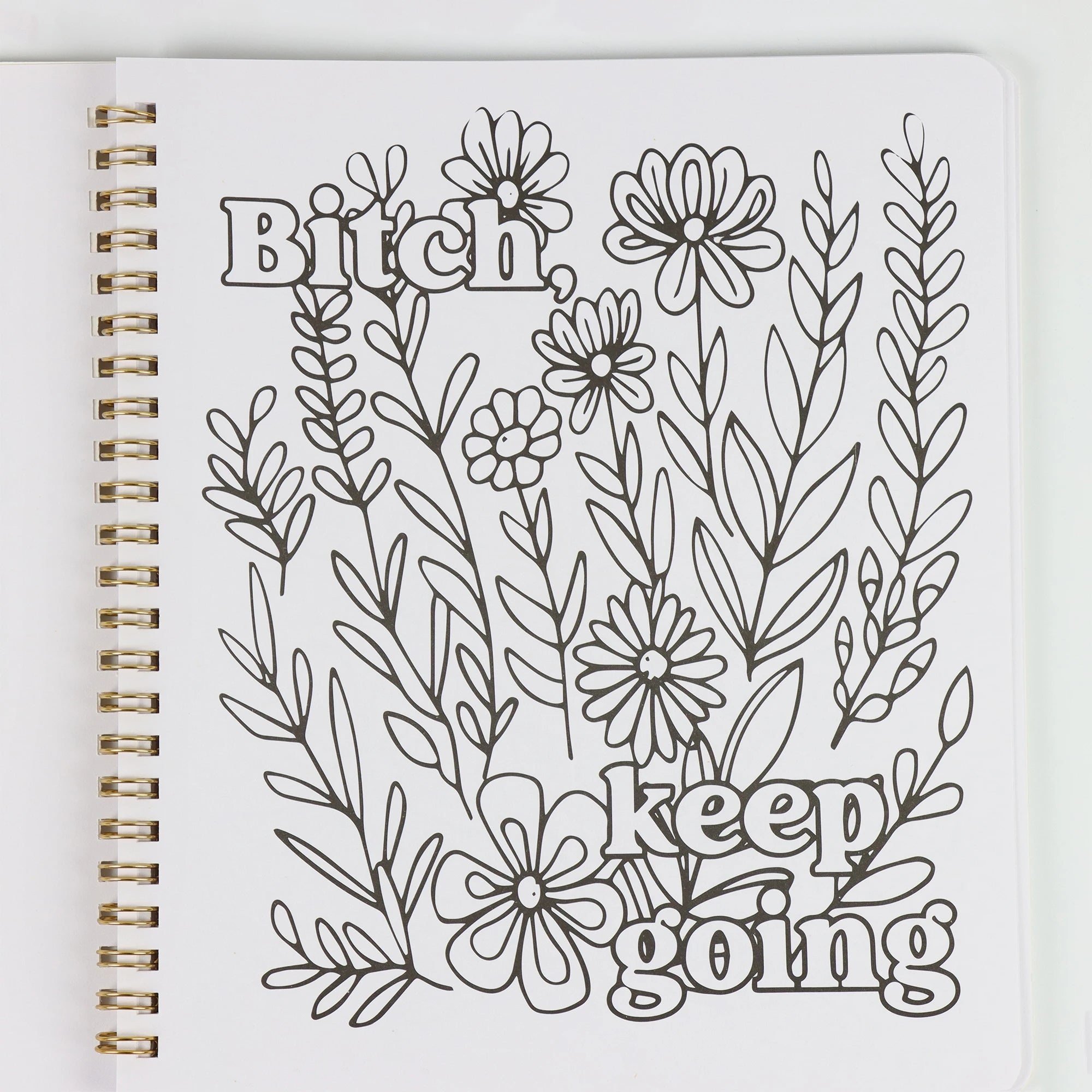 Beautiful Coloring Book for Adults Relaxation Funny Stress Relief Art Therapy Activity Perfect Gift for Friends