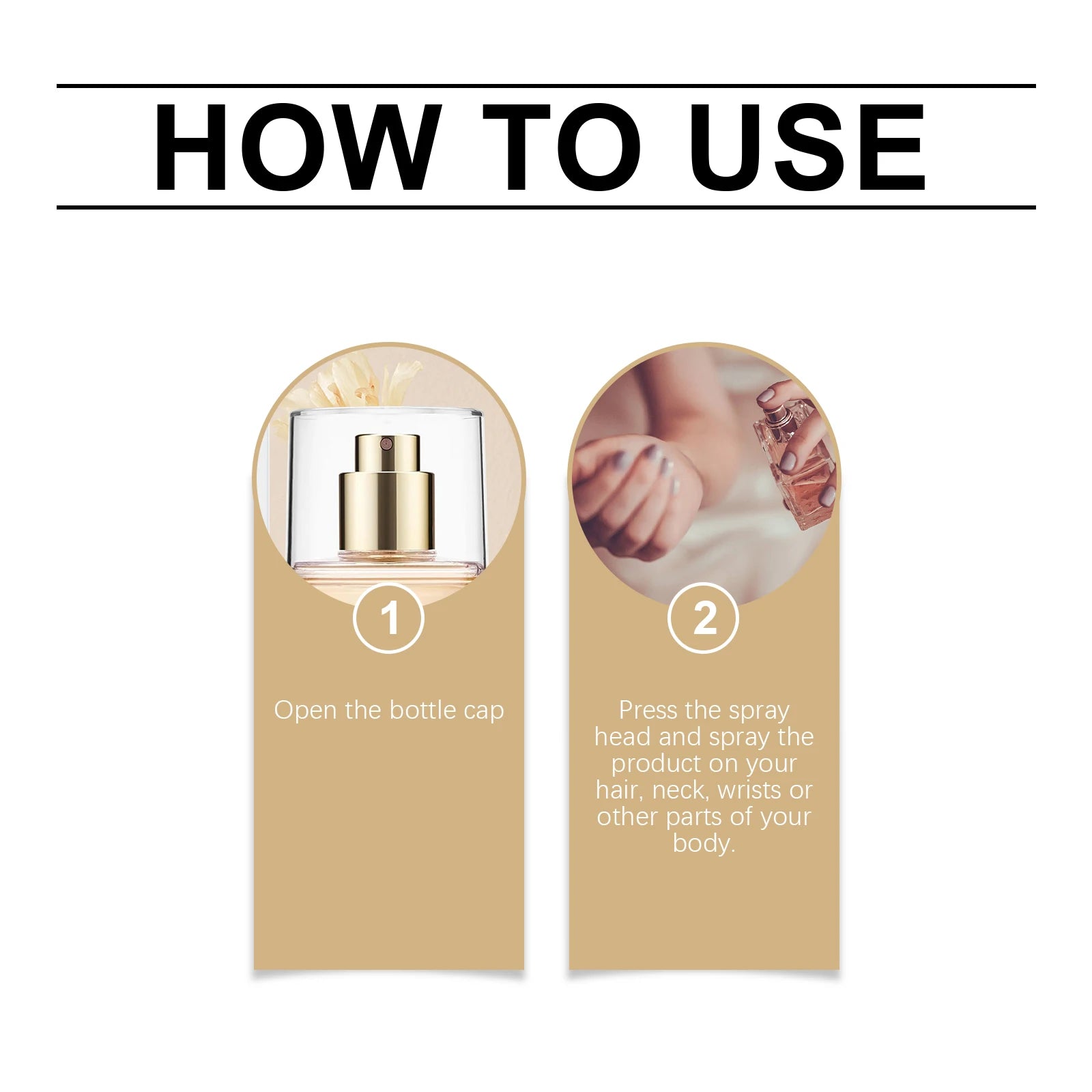 Vanilla Coconut Body Hair Mist - Long Lasting Fresh Romantic Fragrance, Travel Size Portable Spray Women Men Daily & Dating Use