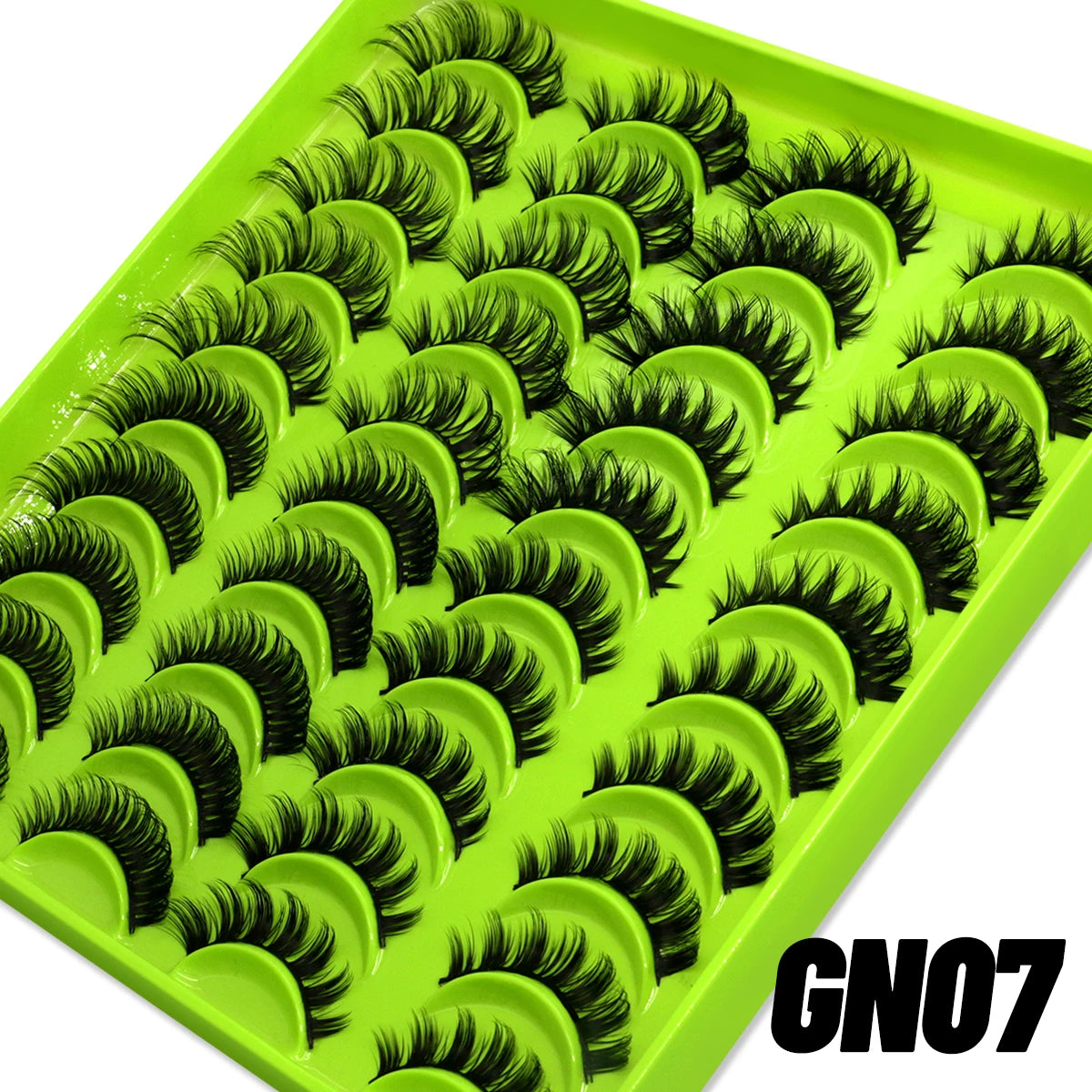 GROINNEYA Manga Lashes Mixed style 5/9/20 Pairs 3D 6D 8D Mink Lashes Natural Eyelashes Soft Cross Wispy False Eyelashes Eyelash