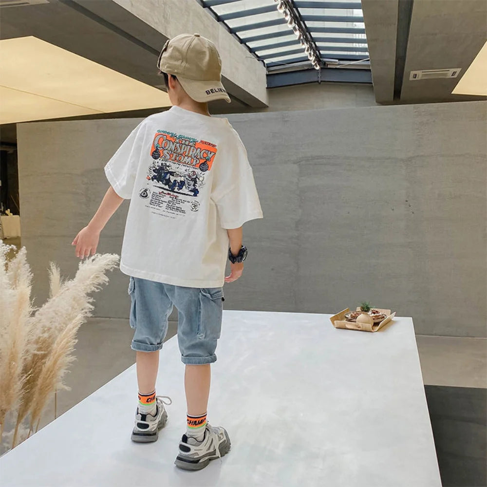 T-shirt For Boys Baby boy Clothes Short-sleeve Tee Children Top T shirt For Summer Toddler Child Kids Clothes New Arrival