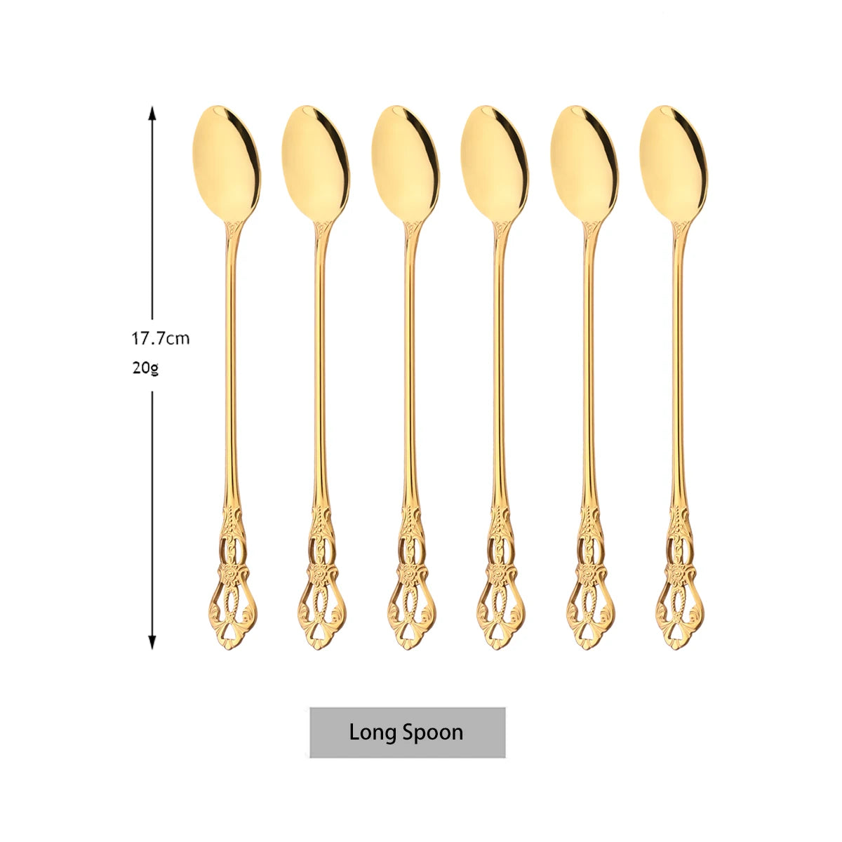 6/30Pcs Royal Colorful Dinnerware Set Knife Dessert Fork Spoon Cutlery Set Stainless Steel Silverware Kitchen Tableware Flatware