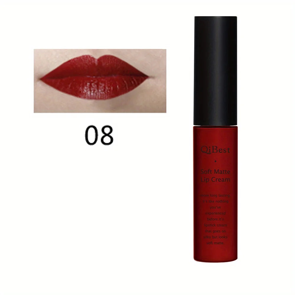 Luxurious Matte & Volumizing Lipstick - Waterproof, Long-Lasting, 20 Diverse Shades | Ideal Gift for Valentine's Day