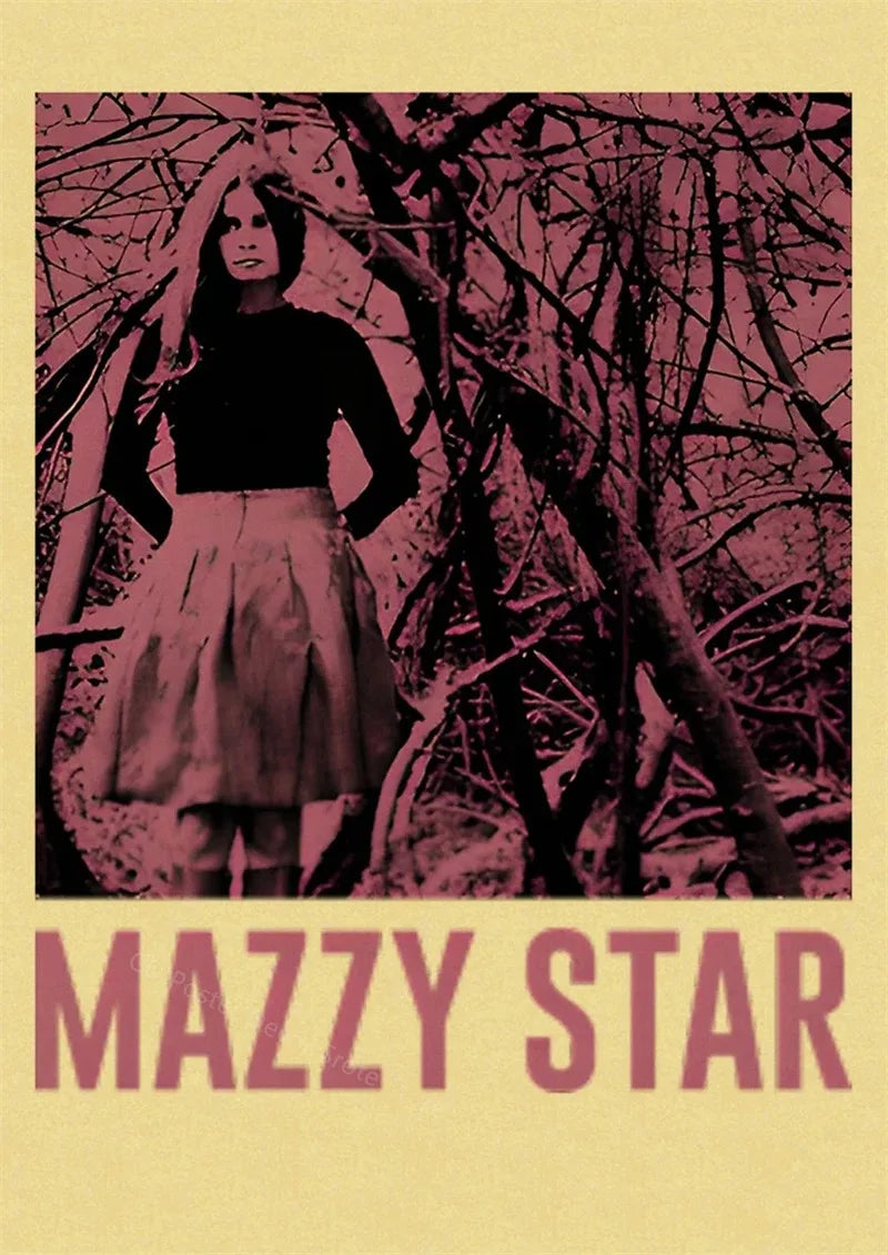 Vintage Music Album Posters Singer Lizzy Grant TV Girl Retro Canvas Painting Room Home Bar Decor