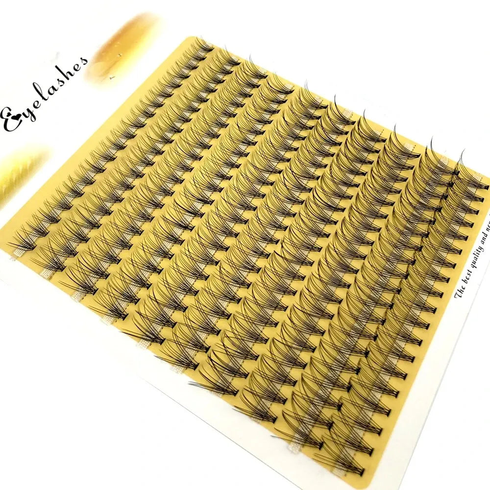 200 Clusters 10D 20D 30D 40D 60D 80D Mixed Tray Individual Lashes 3D Russia Premade Volume Lashes Soft Natural Lashes Mink Lash