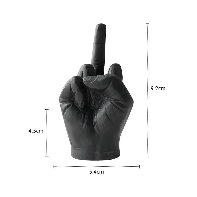 Universal Creative Candles Middle Finger Shaped Gesture Scented Candles Durable Funny Quirky Gifts Home Decoration Ornaments