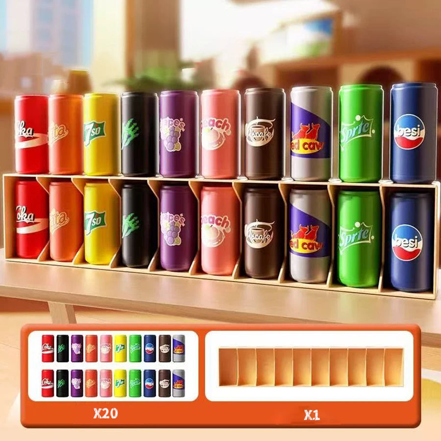 20pc Bottle Guessing Beverage Match Memory Exercise Logical Thinking Reasoning Board Game Beneficial Intelligence Toy Party Game