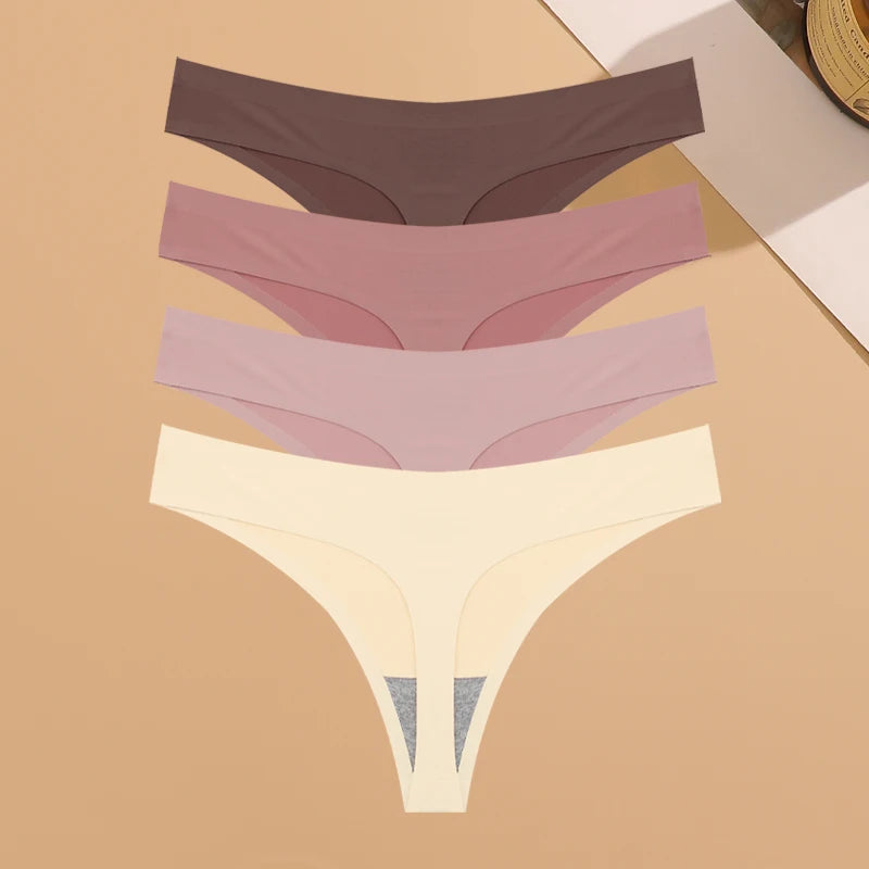 Ice Silk Thong Set (4-Pack)