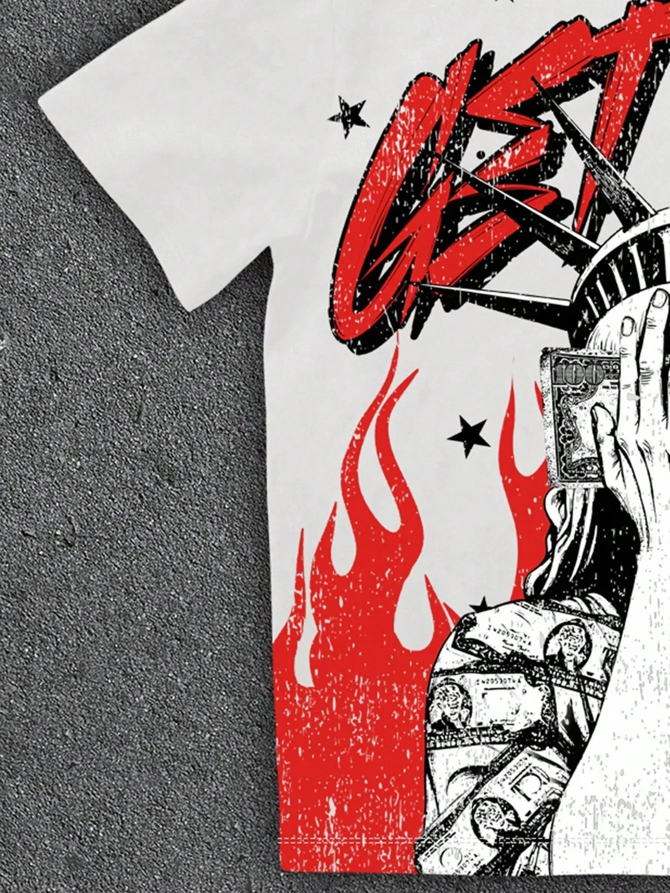 The new men's T-shirt for the summer of 2025 features a casual fashionable soft and breathable 3D angel pattern print