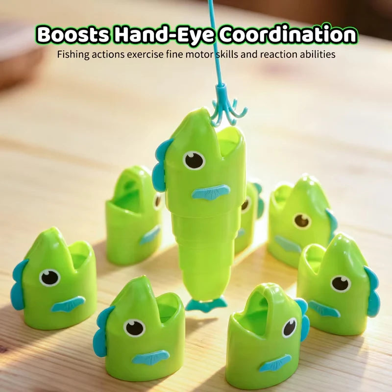 Fishing Battle Board Game Kid Fish Body Stretchable Long Short Competition Fun Family Party Interaction Social Table CreativeToy