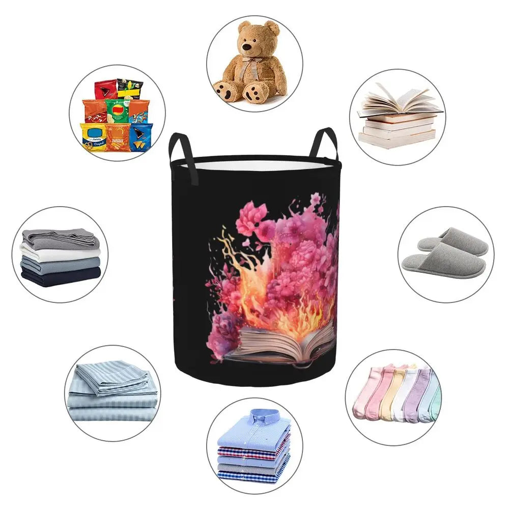 Burn Book Mean Girls Foldable Laundry Baskets Dirty Clothes Home Organizer Large Waterproof Hamper For Home Kids