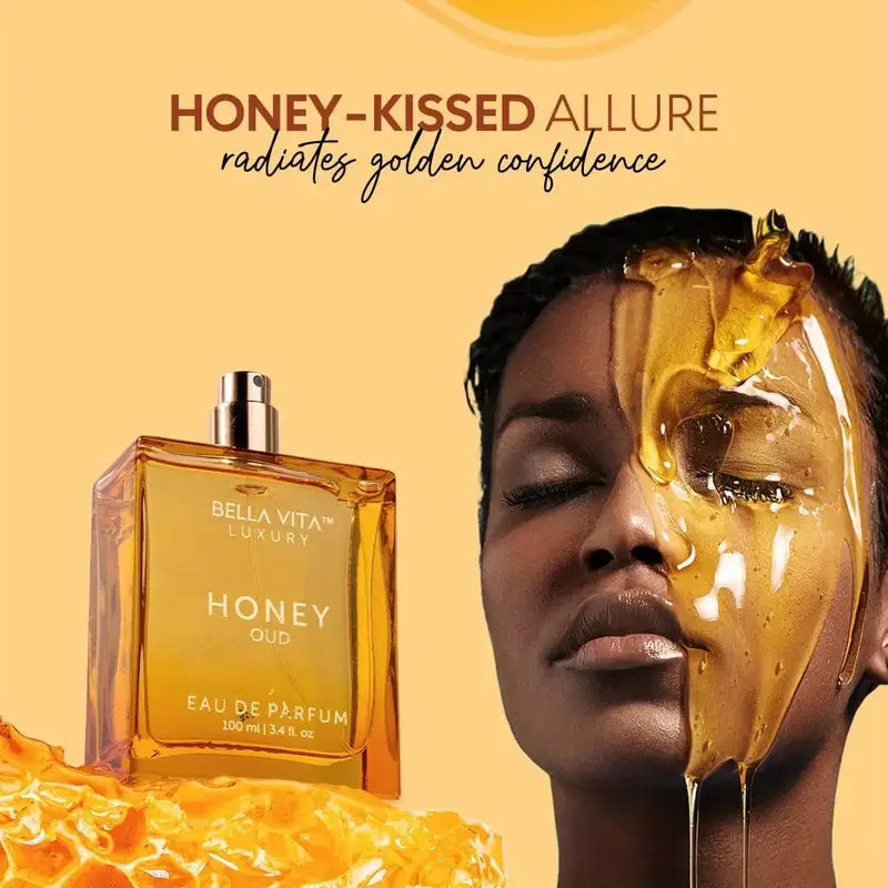Honey Oud Eau De Parfum Long Lasting Unisex Honey Oud Eau De Parfum 3.4 Oz Floral Spicy with Patchouli Vanilla Cologne Christmas