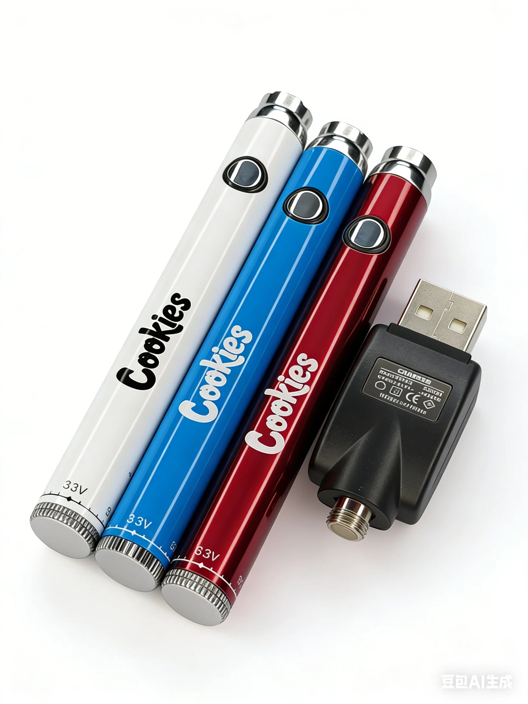 1pcs 380mah Cookies 510 thread battery， Portable Electric Soldering Iron Welding Tool，510 Thread mini light bulb