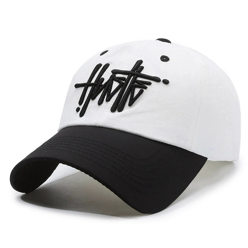 Streetwear Quick-Drying Three-Dimensional Letter Embroidery Baseball Cap for Women Soft-Top Trendy Brand Baseball Cap for Men