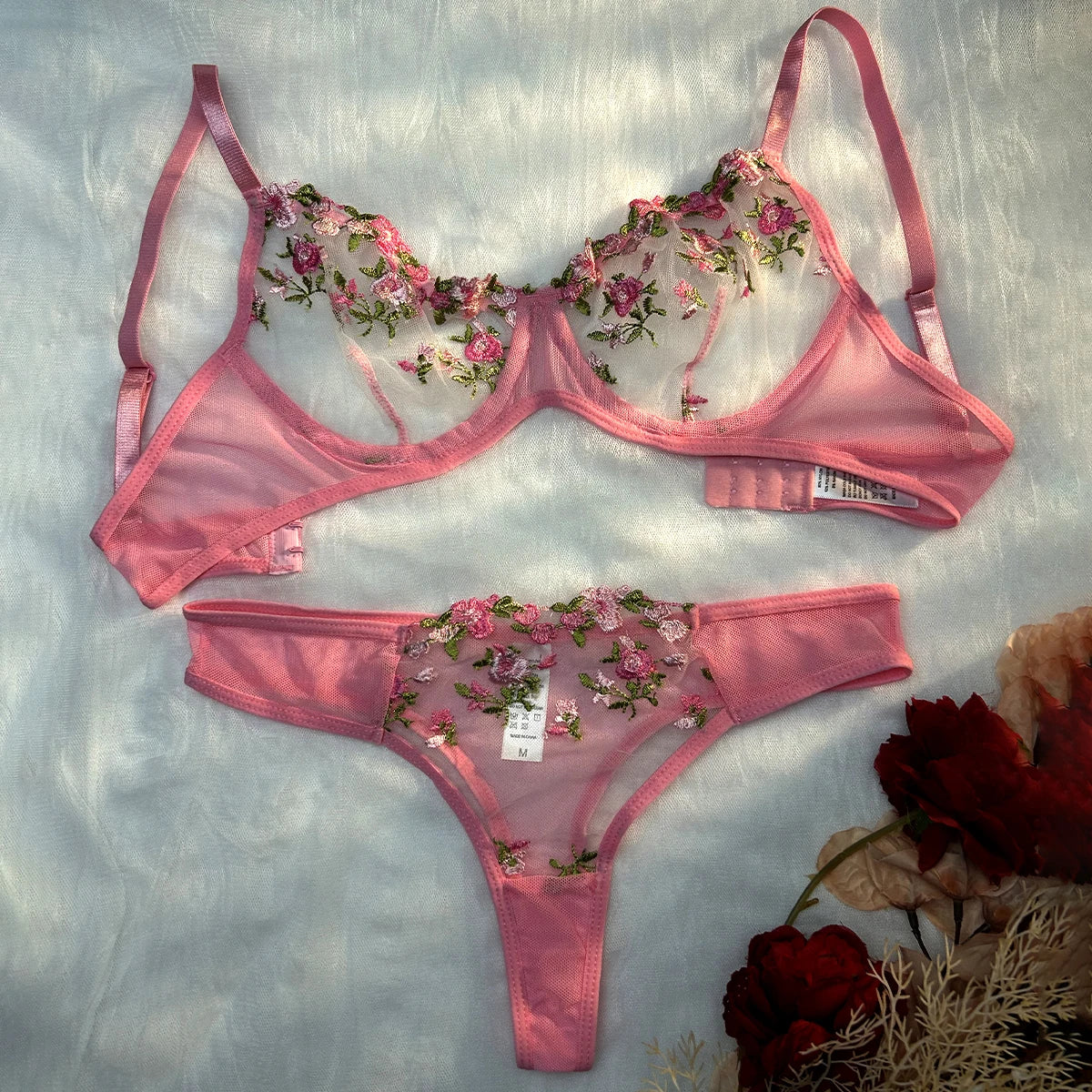 Fairy Embroidery Bra & Brief Set