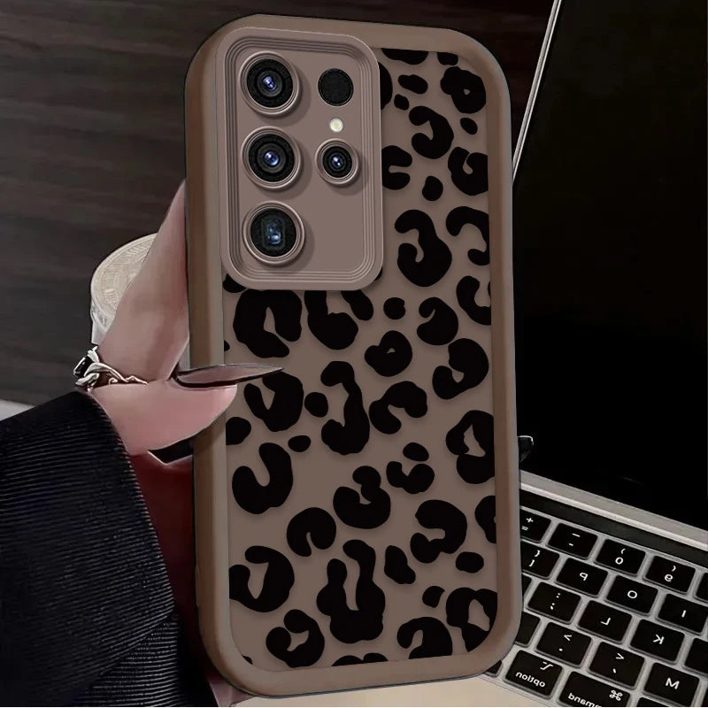 Leopard Print Silicone Case – Samsung Galaxy