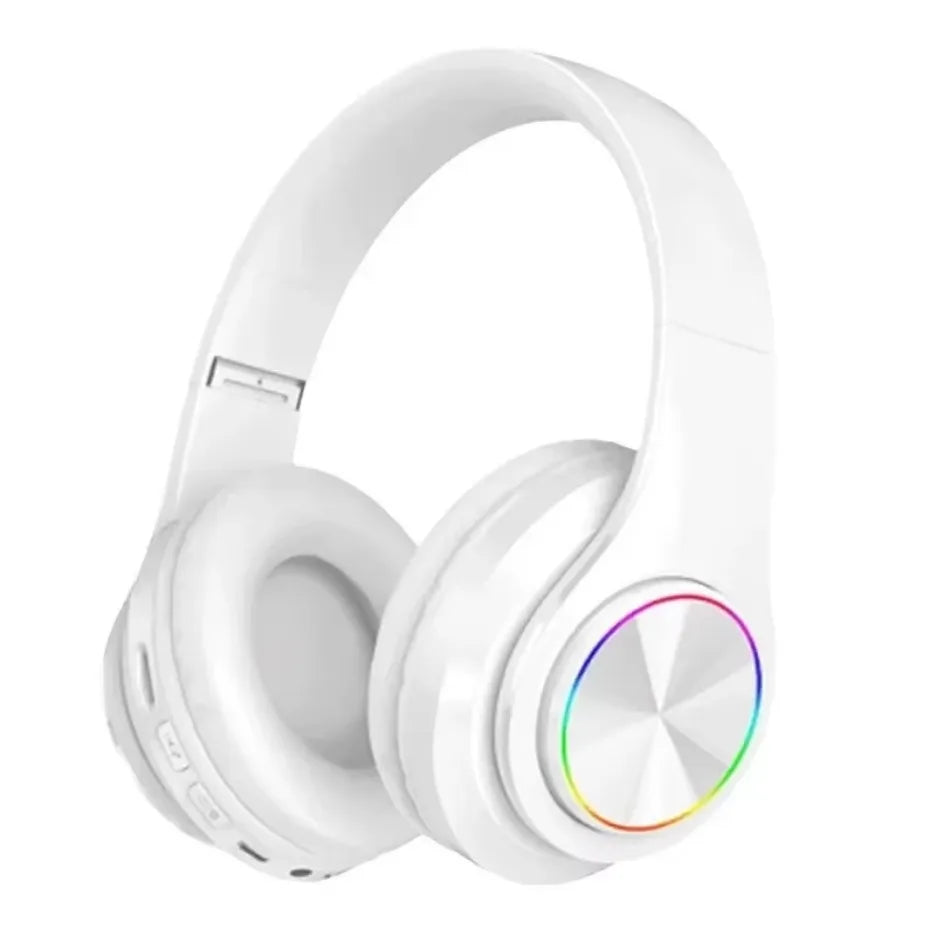 Wireless Gaming Headset with Colorful LED Lights