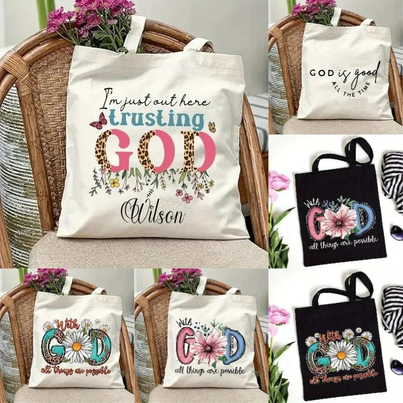 God Is Good Canvas Tote Bag