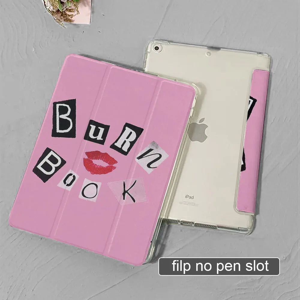 Ipad case text style pattern Air 5 4th 6th 10.9 For Funda ipad 9th 10th 7th 8th Generation Mini 6 2024 10.2 9.7 8.3in 2018Cover
