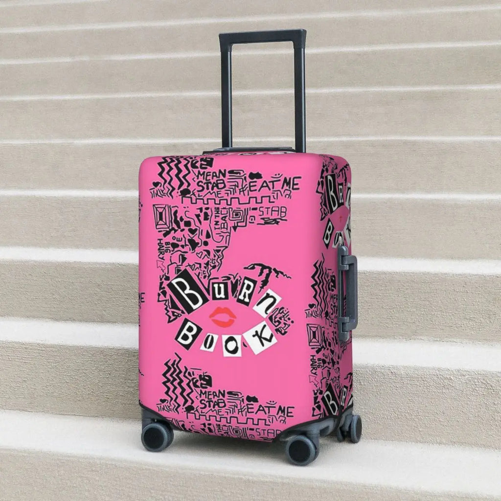 Burn Book - Mean Girls Suitcase Cover Protection Elastic Travel Luggage Protector Covers for 18-32 Inch
