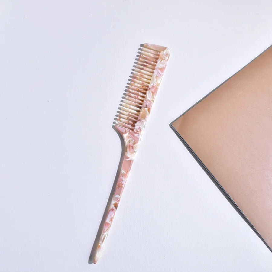 1PC multi-colored acetic acid portable tip tail comb for various hair lengths for travel and home use