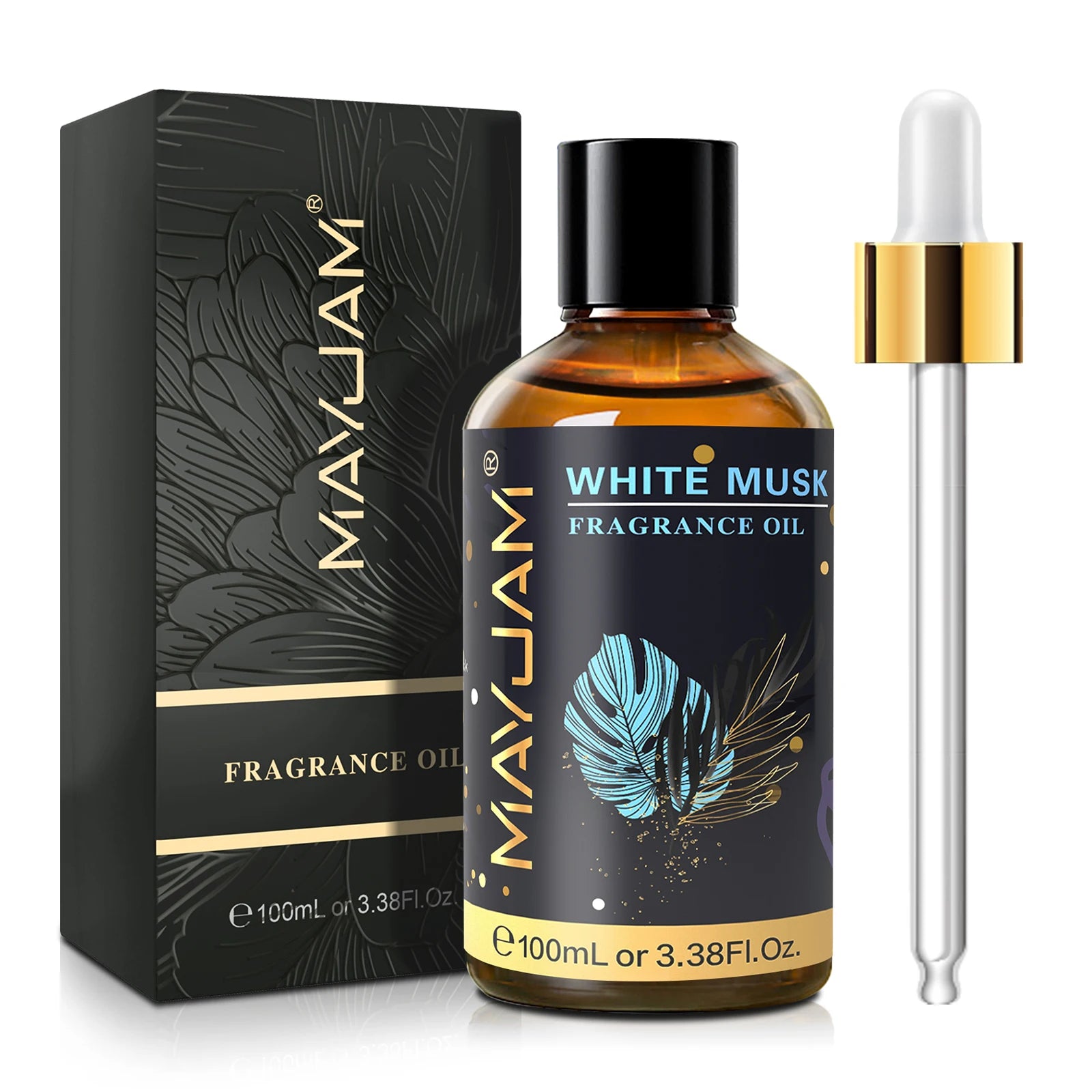 MAYJAM Fragrance Essential Oil 100ml Coconut & Hibiscus White Musk Sweet Tobacco Santal Sanctuary Hotel Fruit Carnival Blend Oil