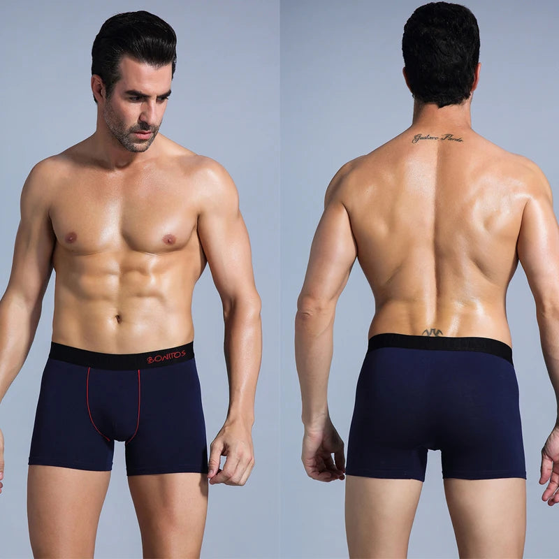 Men's Cotton Boxer Briefs Set (5-Pack)