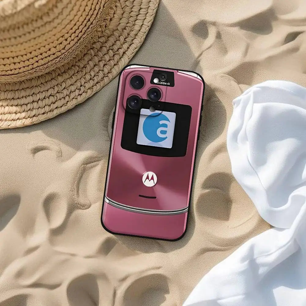 M-MotorolaS Razr Pink Phone Case For IPhone 17 16 15 14 13 12 11 PRO MAX PLUS Mini TPU Soft To Skin-friendly Case