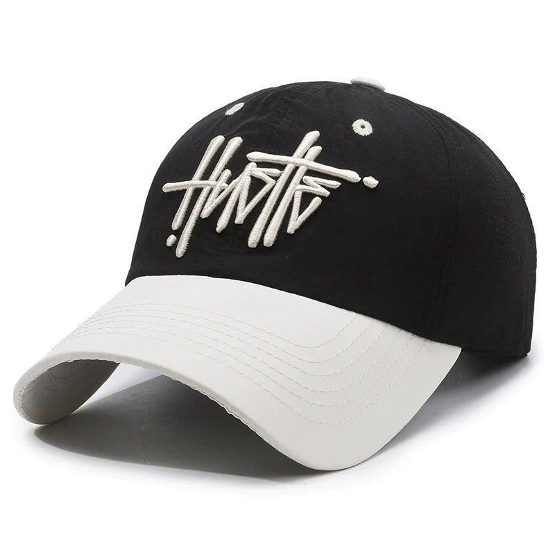 Streetwear Quick-Drying Three-Dimensional Letter Embroidery Baseball Cap for Women Soft-Top Trendy Brand Baseball Cap for Men