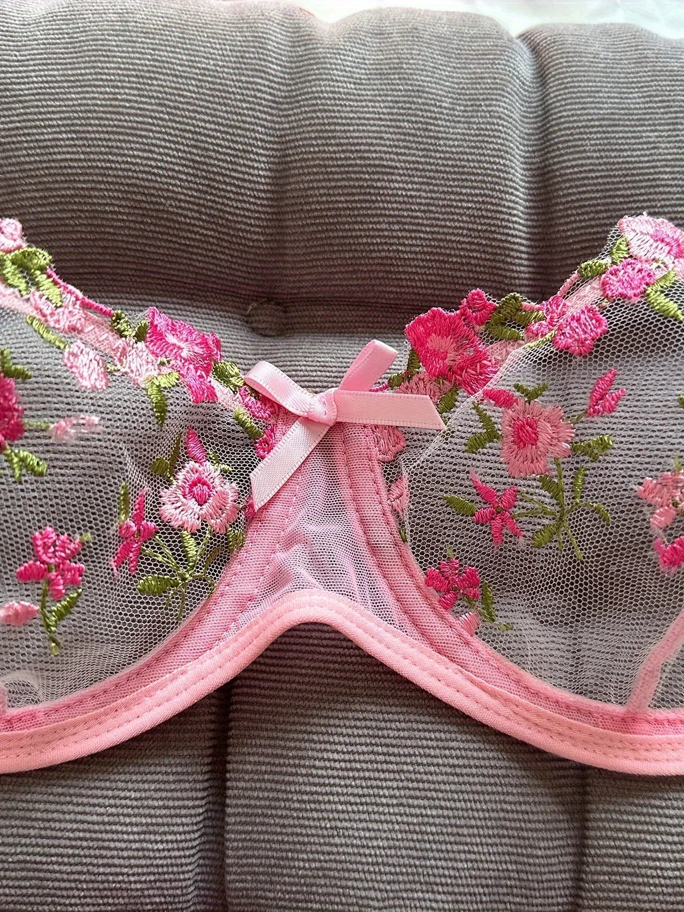 womens lingrie Night Beautiful Sexy Women 2 Piece floral Embroidery Underwear Erotic lingerie underwear Set conjuntos de mujer