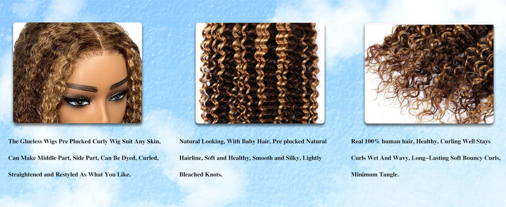 250% Density 4/27 Highlight Bob Wig Human Hair Glueless Deep Wave Frontal Wig 5X5 HD Lace Closure Wig Human Hair Short Bob Wig