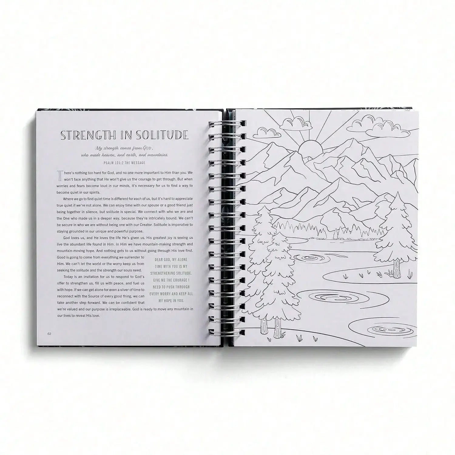 Devotional Coloring Book, 75 Inspiring Illustrations for Hope & Stress Relief, New Year Gift & Back to School Art Activity
