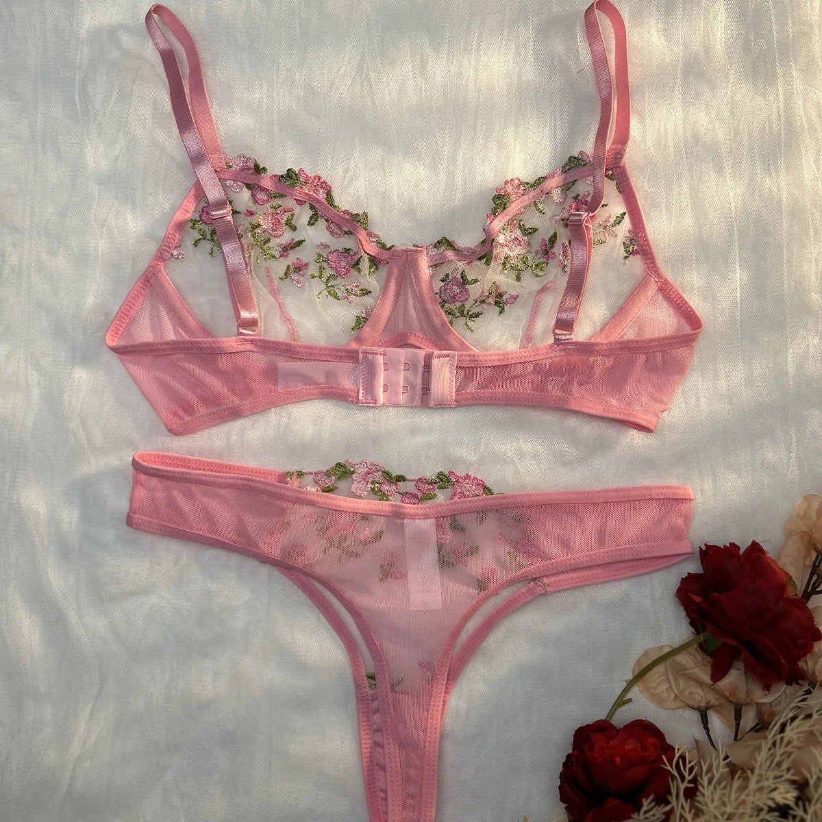 Fairy Embroidery Bra & Brief Set