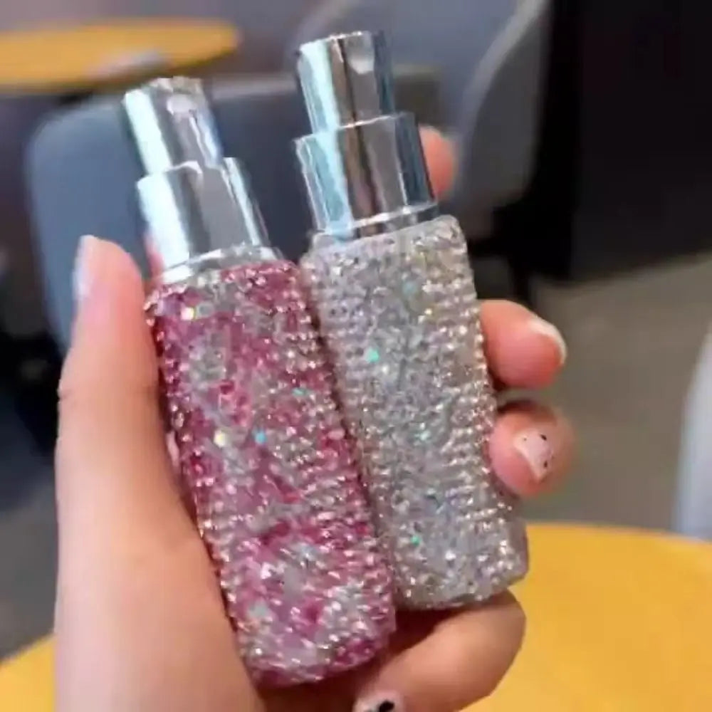 10ml Atomizer Travel Sub-bottling Portable Mini Diamond Glass Refillable Perfume Bottle Spray Pump Empty Cosmetic Container