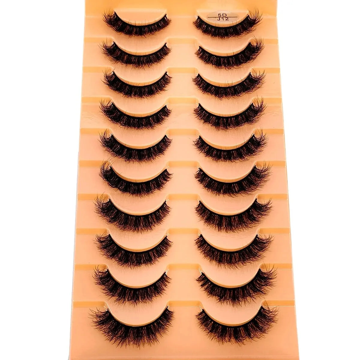 HBZGTLAD 10 Pairs Faux Mink Eyelashes Handmade False Eyelashes Natural Nude Makeup Simulation Cross Messy Eye 3D Curly Eyelashes