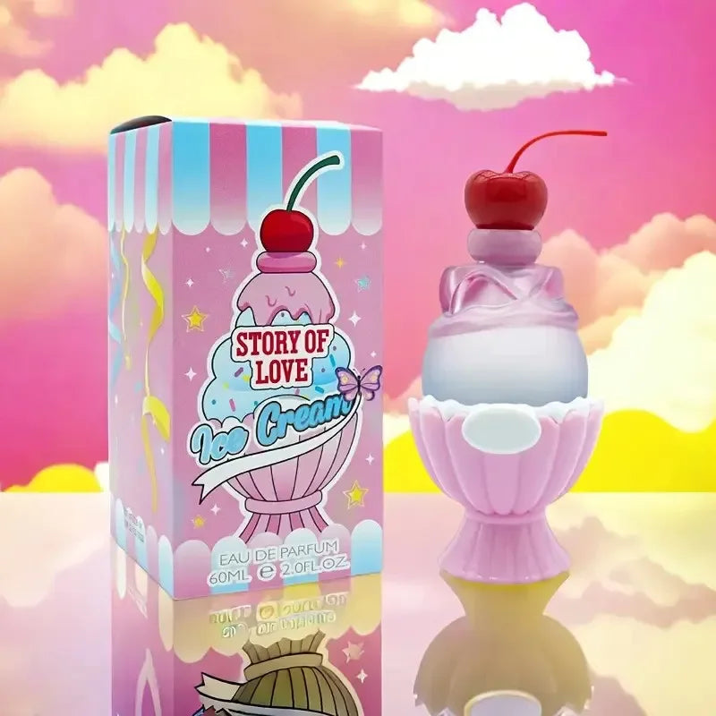 Sweet Women's Perfume 60ml Ice Cream  Long-lasting Fresh Vitality Floral Fragrance Eau De Toilette Charming Date Fragrance Spray
